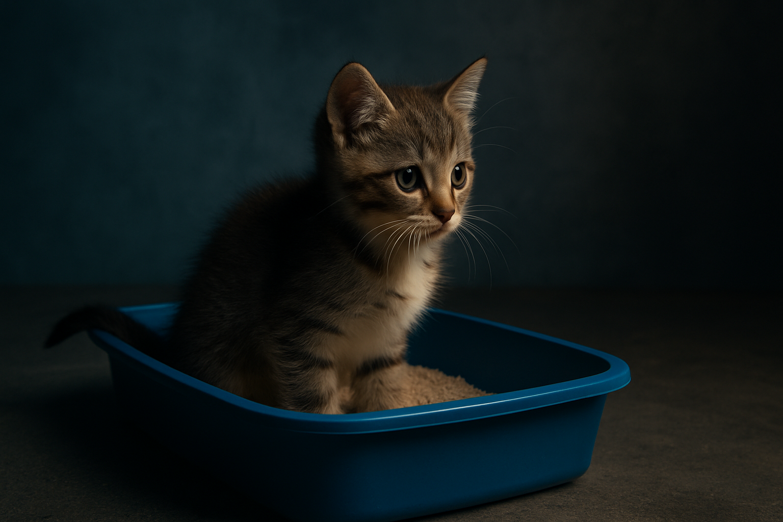 litter training kittens