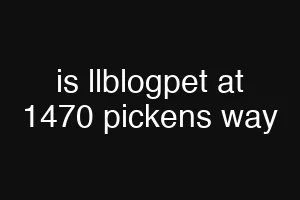 is llblogpet at 1470 pickens way